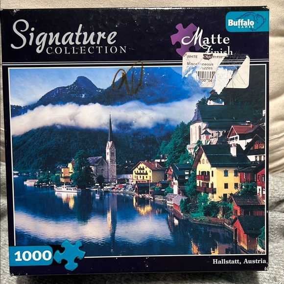 ⚫️2/$12⚫️ BUFFALO SIGNATURE COLLECTION 1000 pc JIGSAW PUZZLE HALLSTATT AUSTRIA - Picture 1 of 4